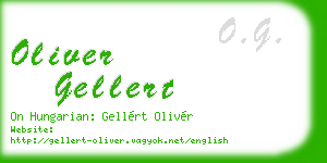oliver gellert business card